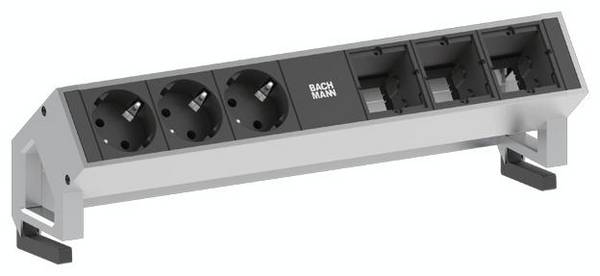Bachmann 902.202 Steckdosenleiste ohne Schalter  Weiß Schutzkontakt