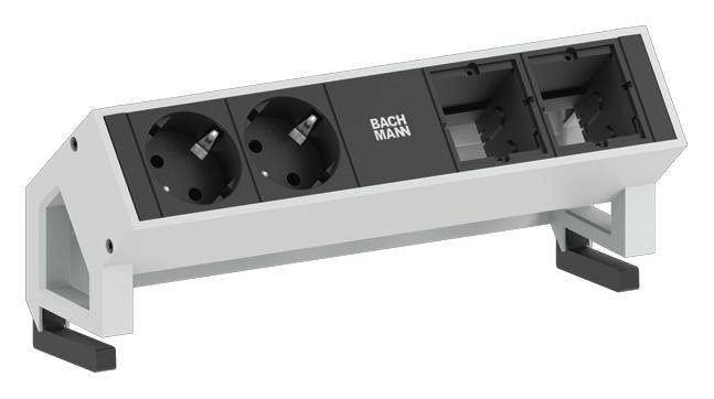 Bachmann 902.211 Steckdosenleiste ohne Schalter Weiß Schutzkontakt