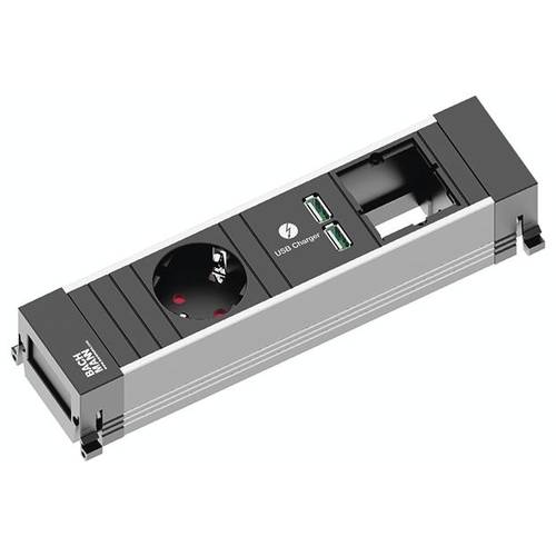 BACHMANN POWER FRAME Small 1x Schutzkontakt 1x USB Charger 1x ABD