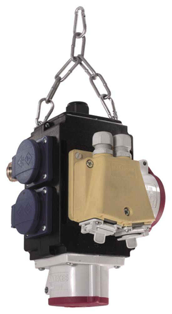 BACHMANN ENERGIEWÜRFEL4xCEE7/3 1xCEE, IP44 Druckluft 1/2z 1in 2out-1