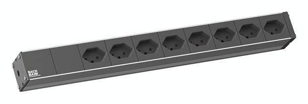 BACHMANN 19 Steckdosenleiste, 8xT13 Buchsen