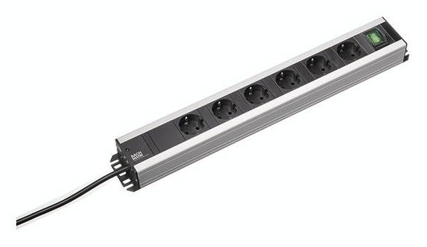 BACHMANN HANDWERKERLEISTE 6x Schutzkontakt, 1x Schalter