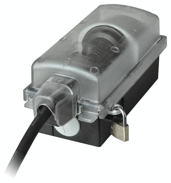 interBär 924.349 Aufputz-Steckdose erhöhter Berührungsschutz, abschließbar IP44 Schwarz, Transparent-1