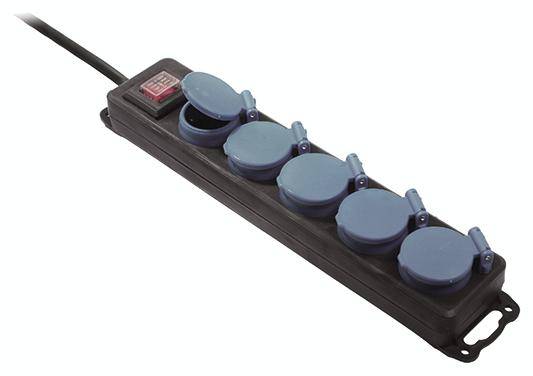 BACHMANN Verteilersteckdose 5x CEE7/3, IP44, 4,5m-1