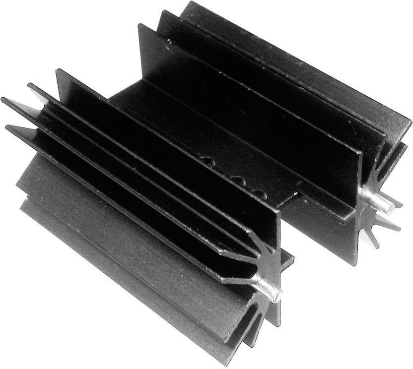 50 x 40 x 20mm NEU U-Strangkühlkörper schwarz eloxiert 