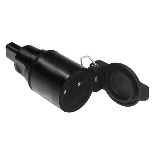 Bachmann 740.003 Schutzkontaktkupplung Gummi, Silikon 250 V Schwarz IP20