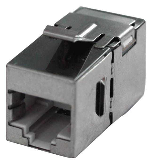 Bachmann RJ45 Netzwerk Adapter CAT 6 [1x RJ45-Buchse - 1x RJ45-Buchse] 0 mm Edelstahl-1