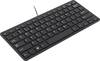 R-GO Tools Compact USB Tastatur Englisch, QWERTY Schwarz Ergonomisch