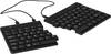 R-GO Tools Split USB Tastatur Belgisch, AZERTY Schwarz Flexibel, Ergonomisch