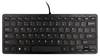 R-GO Tools Compact USB Tastatur Nordisch, QWERTY Schwarz Ergonomisch