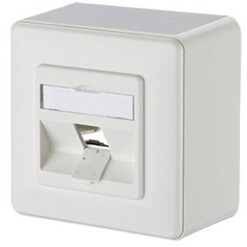 Metz Connect Netzwerkdose Aufputz Unbestückt 1 Port Reinweiß
