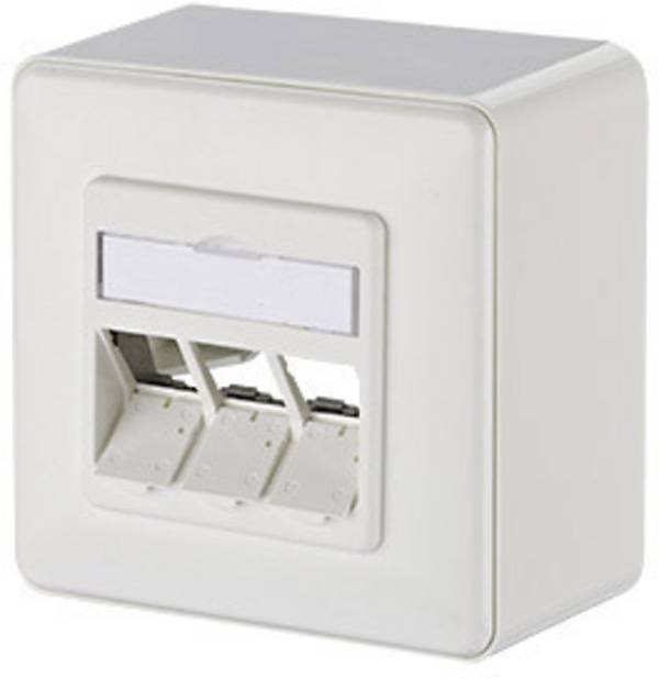 METZ CONNECT 130B20D30002KE, RJ-45, 3 Modul(e), Beige, 85 mm, 35 mm, 85 mm