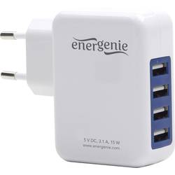 Image of Energenie Uni-4-fach EG-U4AC-02 USB-Ladegerät Steckdose Ausgangsstrom (max.) 3100 mA 4 x USB