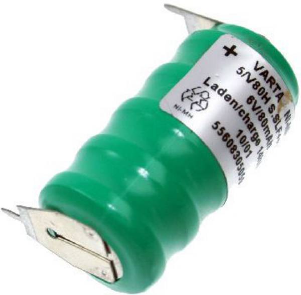 Varta V5/80H-SLF ++/- Knopfzellen-Akku 80H NiMH 80 mAh 6 V 1 St.