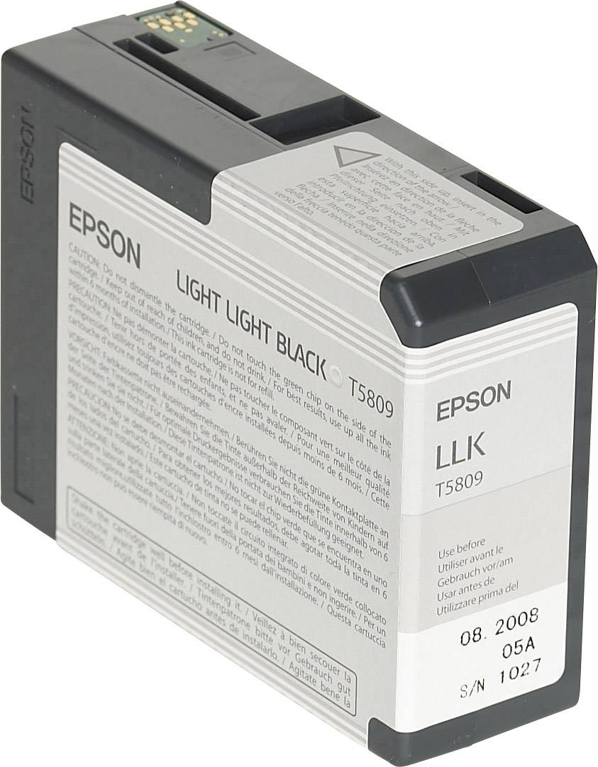 EPSON T5809 Light Light Black Tintenpatrone