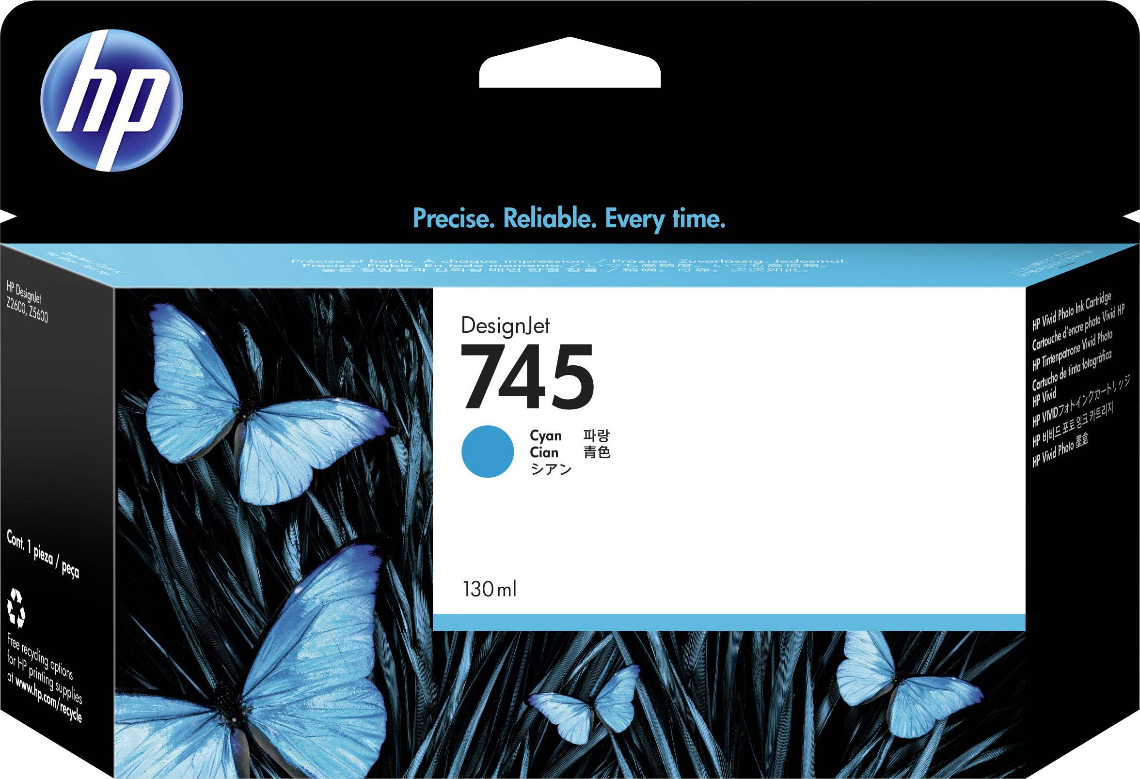 HP Druckerpatrone 745 Original Cyan 130 ml F9J97A 1 St.