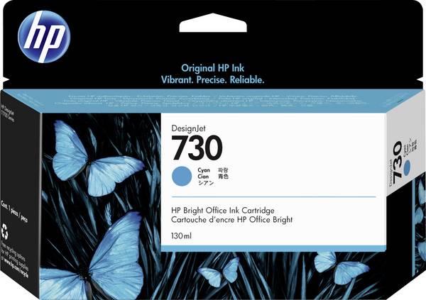 HP Druckerpatrone 730 Original  Cyan P2V62A
