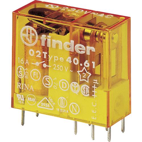 Finder 40.61.8.230.4000 Printrelais 230 V/AC 16 A 1 Wechsler 1 St.