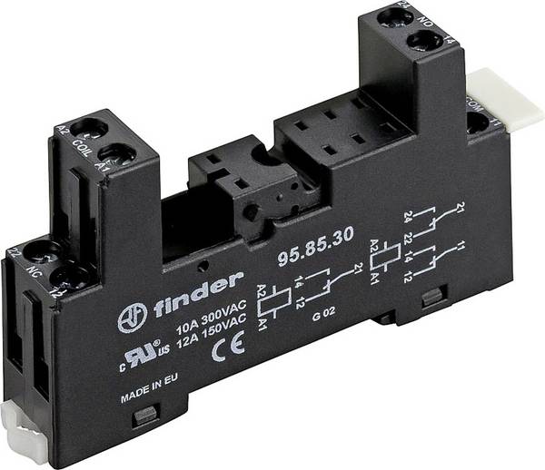 Finder 95.85.30 Relaissockel Finder 40.51, Finder 40.52, Finder 40.62 (L x B x H) 81.9 x 15.5 x 46.8 mm 1 St.