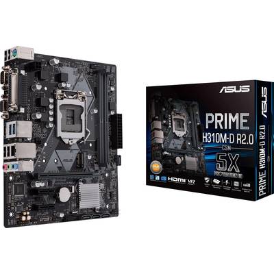 Asus PRIME H310M-D R2.0 Mainboard Sockel (PC) Intel® 1151v2 Formfaktor (Details) Micro-ATX Mainboard-Chipsatz Intel® H37