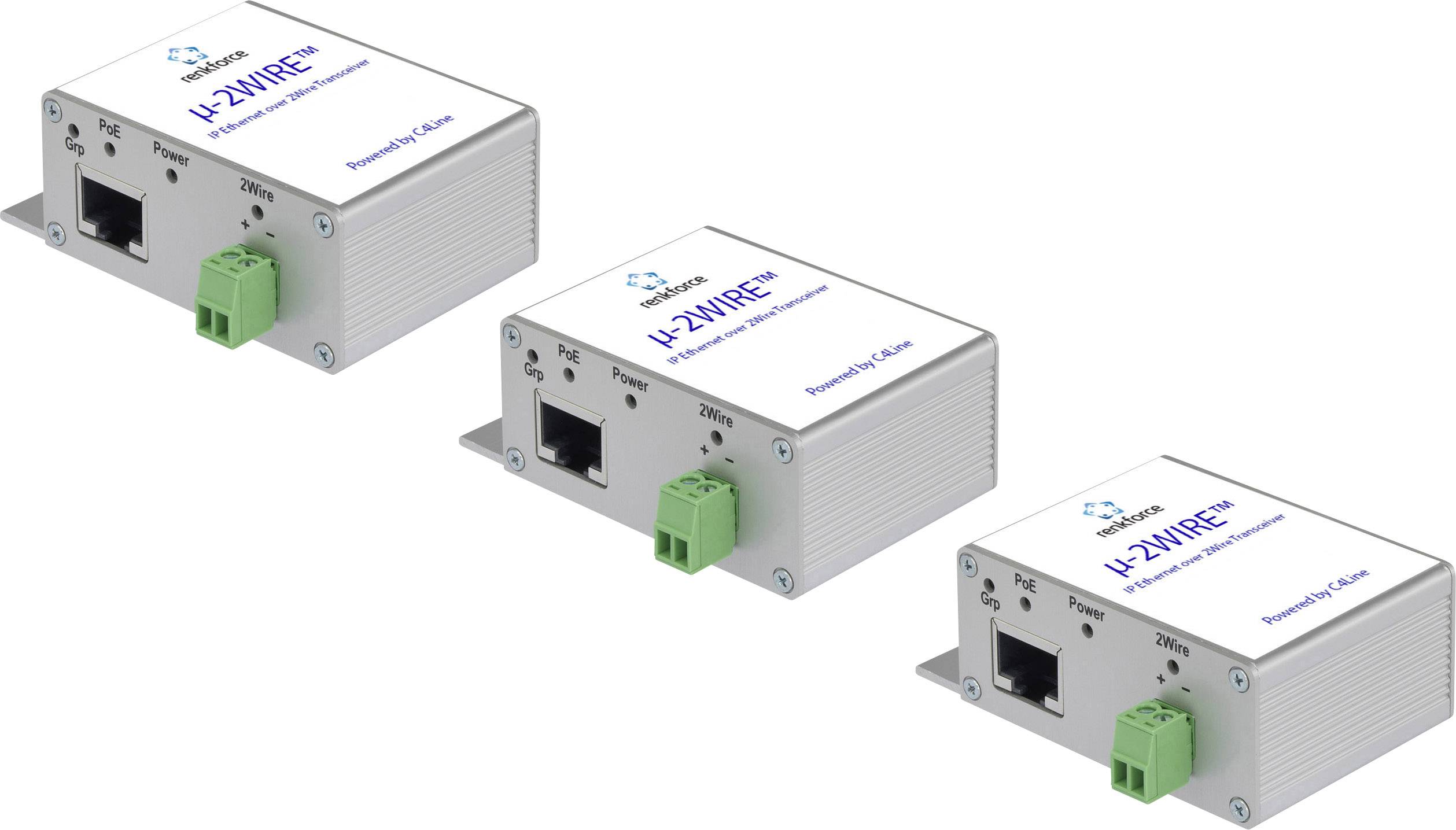 RENKFORCE Netzwerkverlängerung 2-Draht Reichweite (max.): 300 m 200 MBit/s RF-3684876