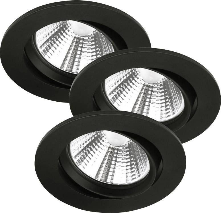 Nordlux 47580103 Freemont LED-Einbauleuchte 3er Set LED LED fest eingebaut 16.5 W Schwarz