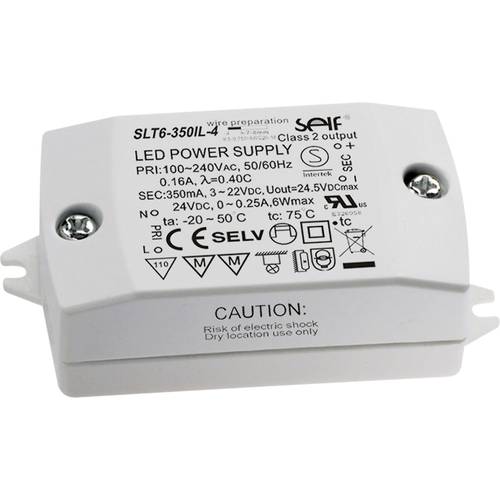 Self Electronics SLT6-350IL-4 LED-Treiber Konstantstrom 7.7 W 350 mA 3 - 22 V/DC Montage auf entflammbaren Oberflächen, ...