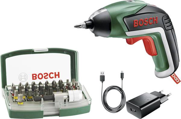 Bosch Home and Garden IXO V 06039A800S Akku-Schrauber  3.6 V 1.5 Ah Li-Ion inkl. Akku, mit Zubehör