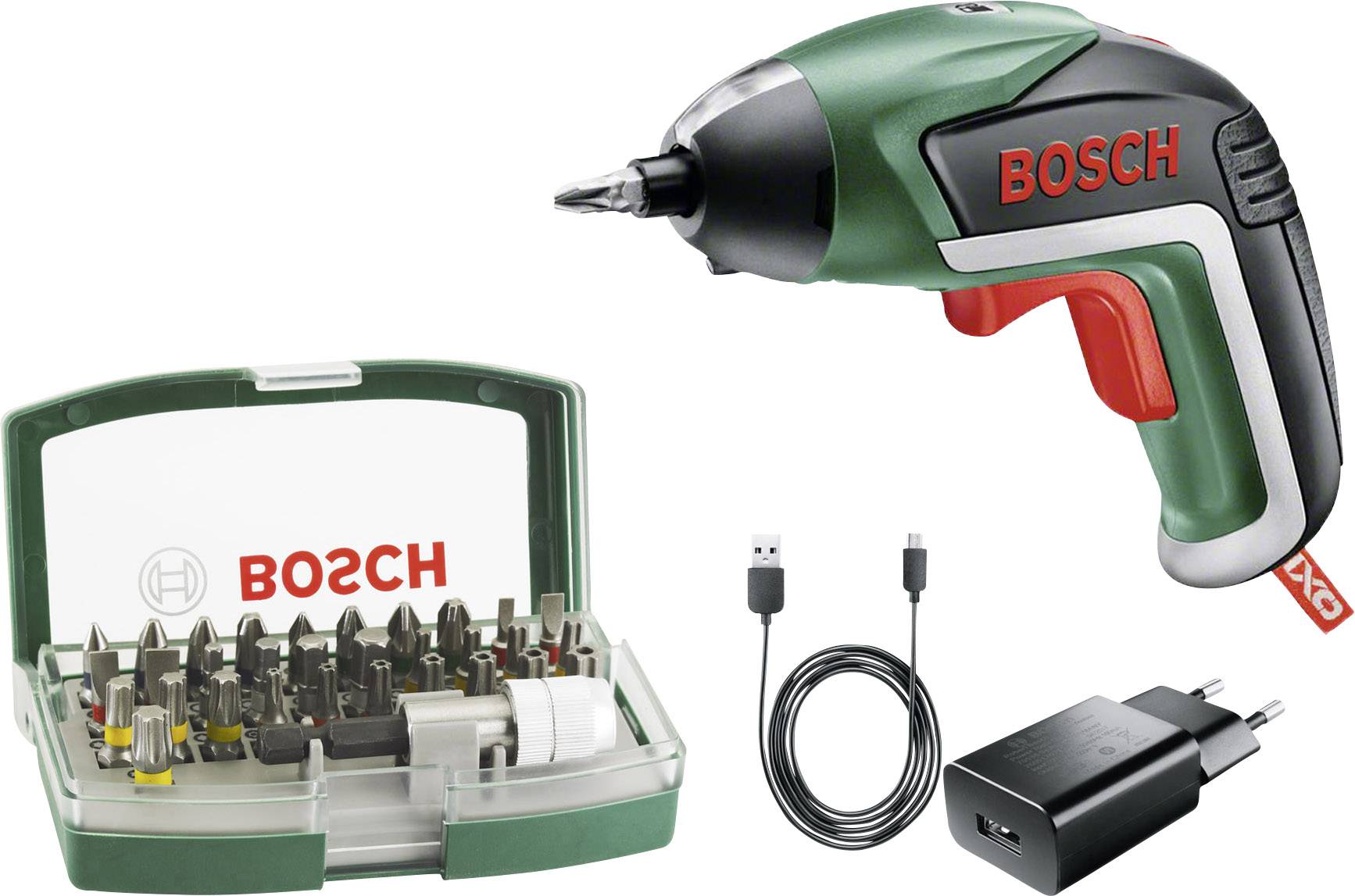 Bosch Home and Garden IXO V Akku Schrauber 3.6 V 1.5 Ah Li Ion inkl. Akku, inkl. Zubehör Bosch Home and Garden IXO V Akku Schrauber 3.6 V 1.5 Ah Li Ion inkl. Akku, inkl. Zubehör