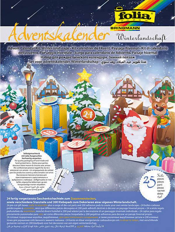 folia Adventskalender "Winterlandschaft", 25-teilig