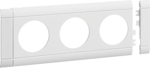 TEHA Modularblende 3fach Steckdose DA.80mm reinweiss-0