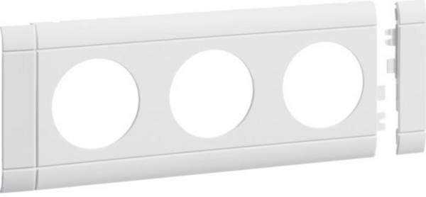 TEHA Modularblende 3fach Steckdose DA.80mm reinweiss