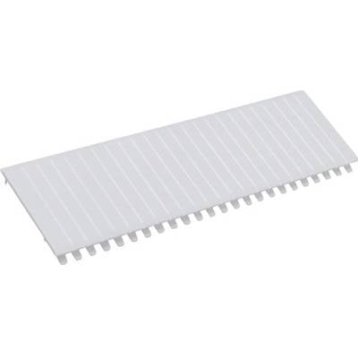 Ein grauer Kühlkörper aus Metall mit mehreren parallelen Rippen, die zur besseren Wärmeabfuhr geeignet sind.