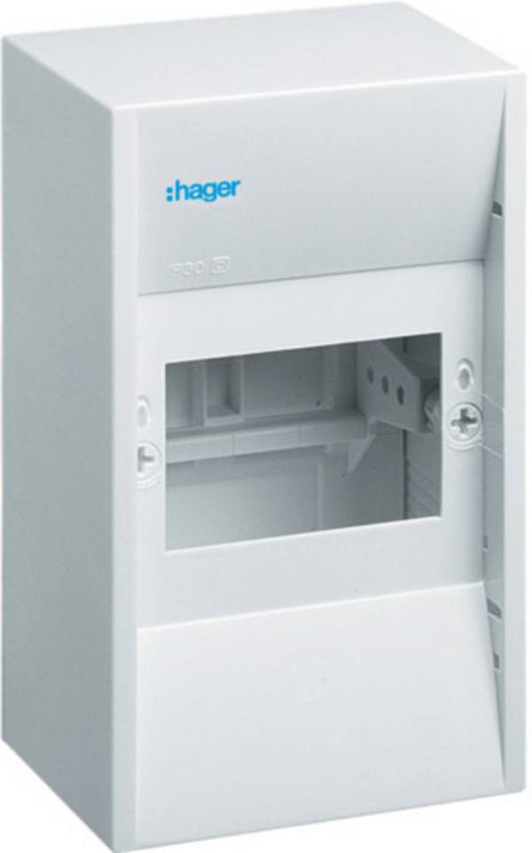 Hager GD104N GD104N Kleinverteiler Aufputz Anzahl Teilungen = 4 Anzahl Reihen = 1 Inhalt 1 St.