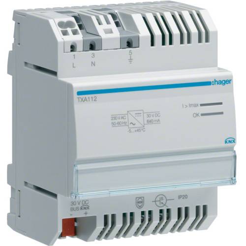 Hager TXA112 - Grau - Überlastschutz - Kurzschluß - 230 V - 50 - 60 Hz - 30 V -