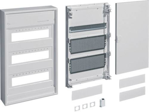 HAGER Volta Aufputzverteiler VA36APZ IP30 f.APZ 3reihig m.Tür u.RJ45-Buchse