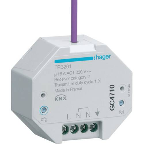 Hager TRB201 Schalter Schraubverriegelung Polzahl Sensoren: 1 1 St.