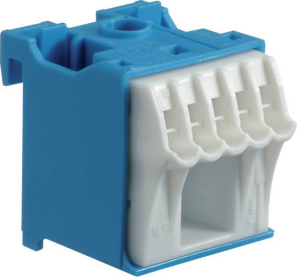 Hager KN06N HAGER KN06N Blau - Weiß Anschlussblock Klemmblock Mehrfarbig 63 A 1 St.