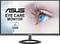 Monitor mit großem Display, zeigt ein Auge in Nahaufnahme. Text: 'ASUS Eye Care Monitor', TÜV-zertifiziert für augenschonende Technologie.