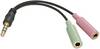 Lindy Adapterkabel PC 3.5mm an Headset 4Seg. Samsung/Nokia