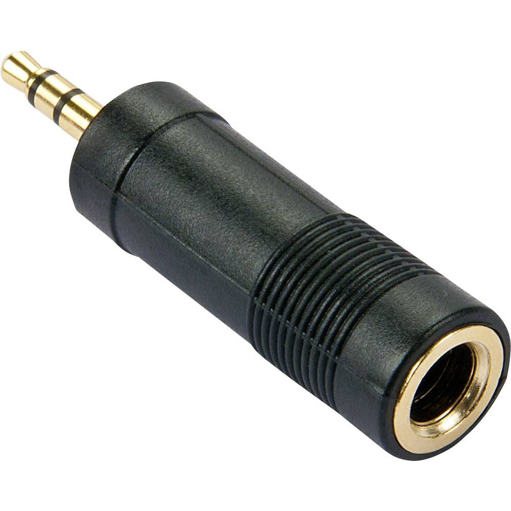 Lindy 35621 3.5mm 6.3mm Zwart kabeladapter-verloopstukje