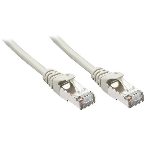 LINDY 48343 RJ45 Netzwerkkabel, Patchkabel CAT 5e F/UTP 2.00 m Grau mit Rastnasenschutz 1 St.