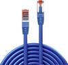 LINDY 47725 RJ45 Patchkabel CAT 6 S/FTP 20.00 m Blau mit Rastnasenschutz 1 St.