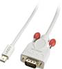 LINDY Mini-DisplayPort / VGA Adapterkabel Mini DisplayPort Stecker, VGA 15pol. Stecker 1.00 m Weiß 41966 DisplayPort-Kabel