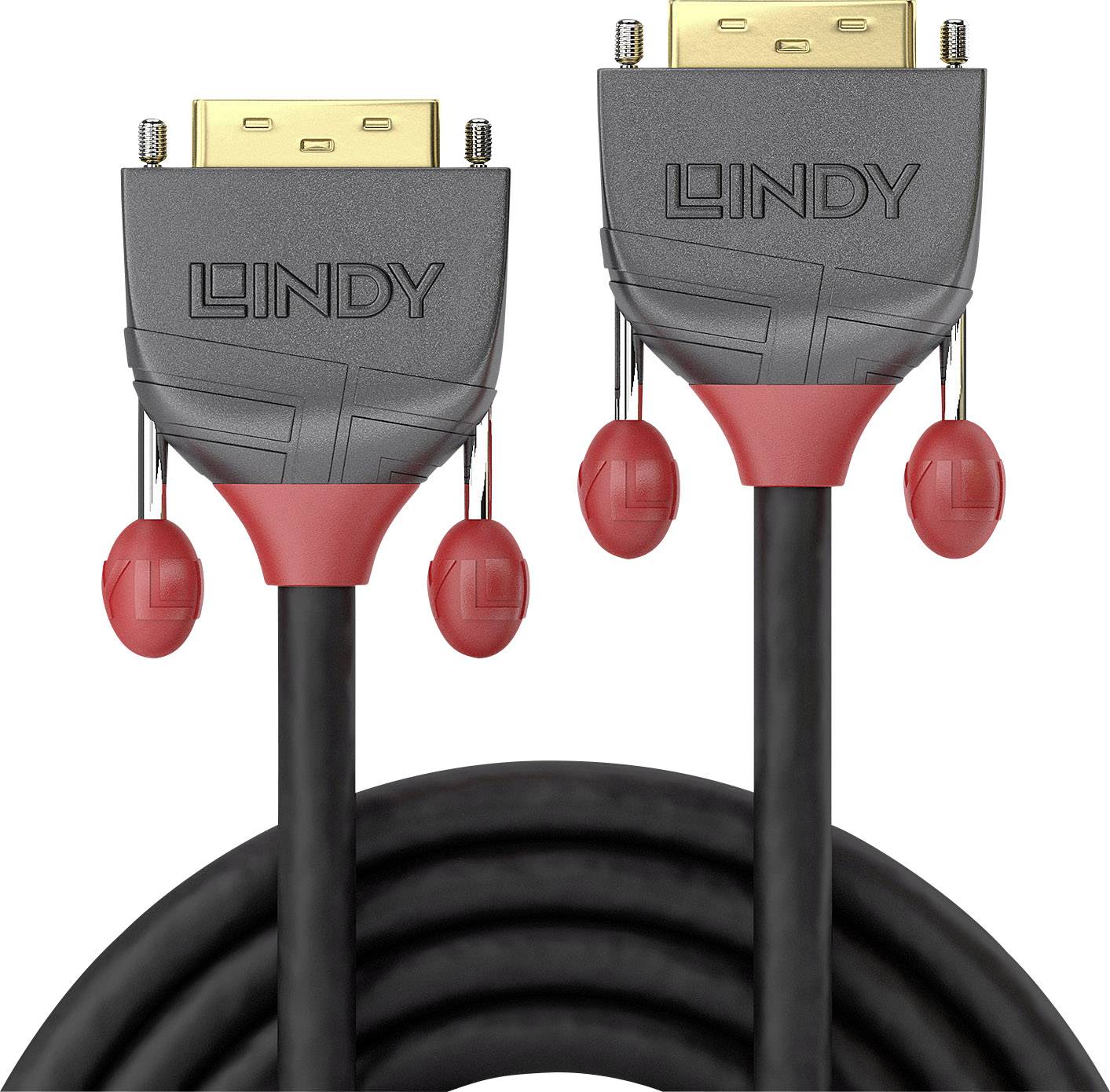 LINDY DVI-D Single Link Kabel 15m, Anthra Line