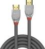 LINDY HDMI Anschlusskabel HDMI-A Stecker, HDMI-A Stecker 5.00 m Grau 37874 4K UHD HDMI-Kabel