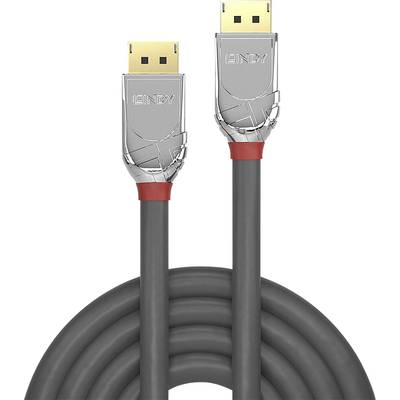 LINDY DisplayPort Anschlusskabel DisplayPort Stecker, DisplayPort Stecker 1.00 m Grau 36301  DisplayPort-Kabel