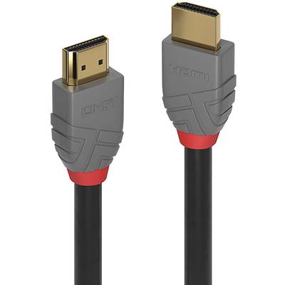 LINDY HDMI Anschlusskabel HDMI-A Stecker, HDMI-A Stecker 0.50 m Schwarz 36961  HDMI-Kabel