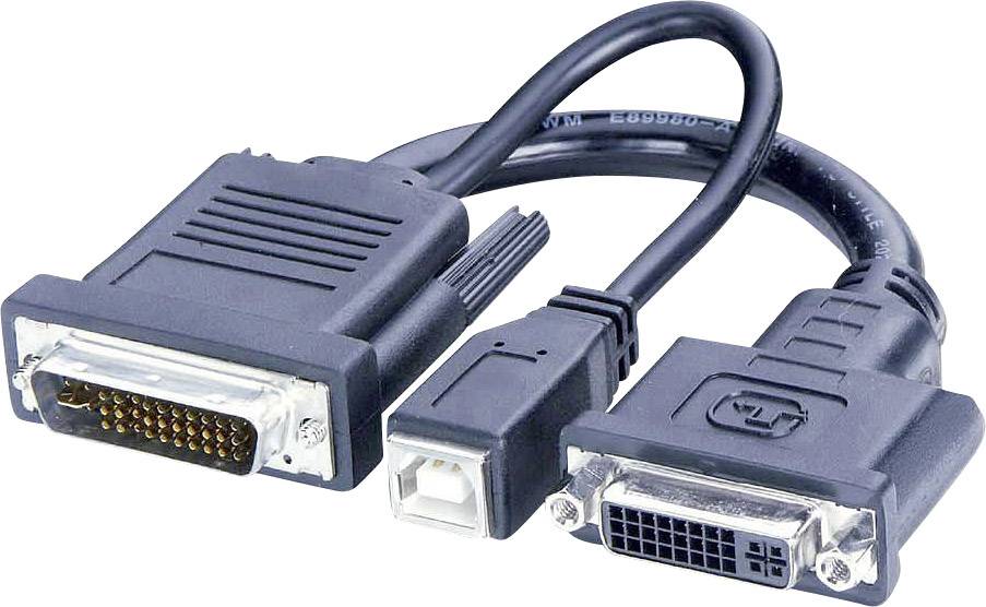 Lindy 41229 Kabeladapter - Adapter - Digital / Daten / Digital / Display / Video USB-Kabel 0,2 m - 4-polig - Schwarz