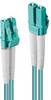 LINDY 46405 Glasfaser LWL Anschlusskabel 150.00 m Blau [1x LC-Stecker - 1x LC-Stecker] 50/125 µ Multimode OM3